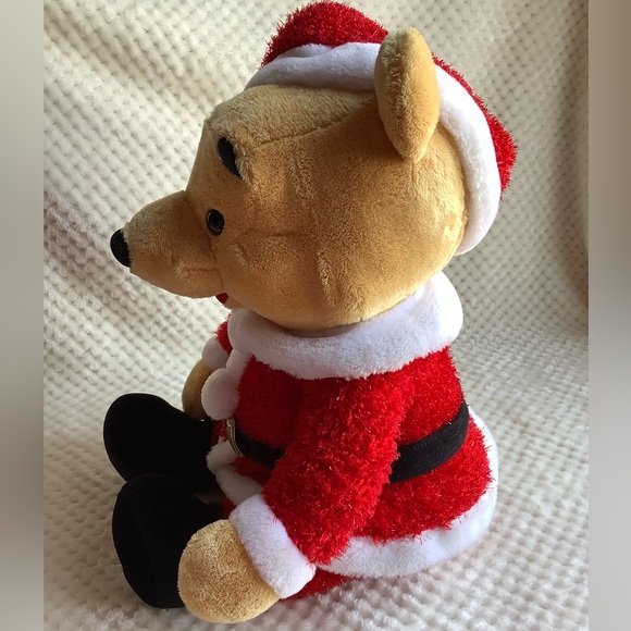 Disney Store Exclusive Winnie the Pooh as Santa Plush Stuffed Animal Toy - Picture 8 of 13